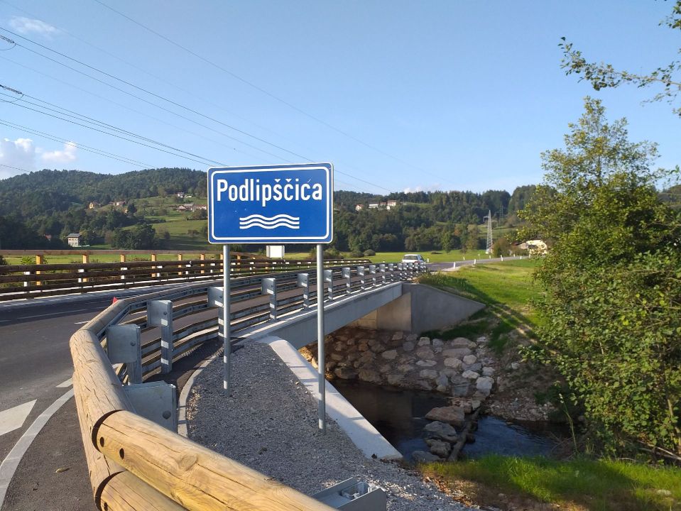 Bridge over a river - Podlipščica